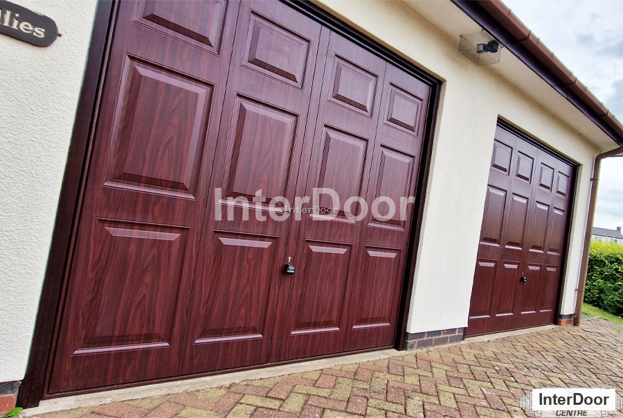 Hormann Up and Over Rosewood finish