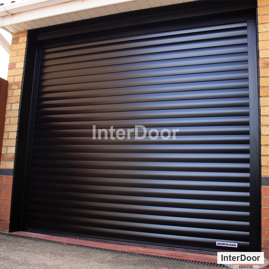 Black Hormann Rollmatic T Roller Door